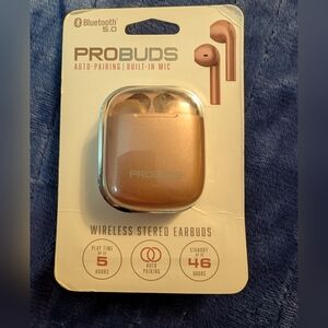 Wireless Stereo Earbuds - Gold